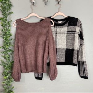 Abercrombie & melrose and market sweater bundle